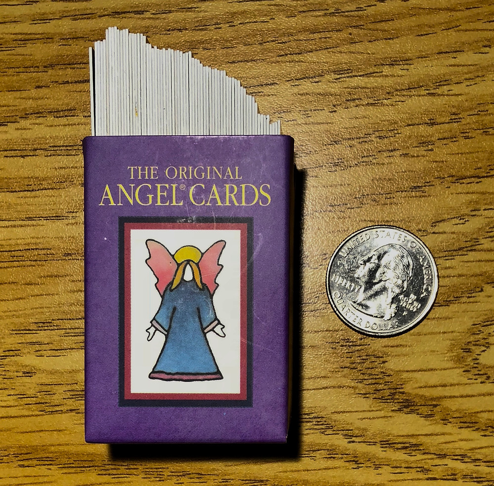 Angel Cards-shown in proportion to quarter