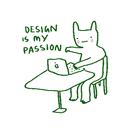 design is my passion bunny gif