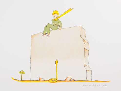 Saint-Exupéry - The Little Prince And The Snake at the Wall