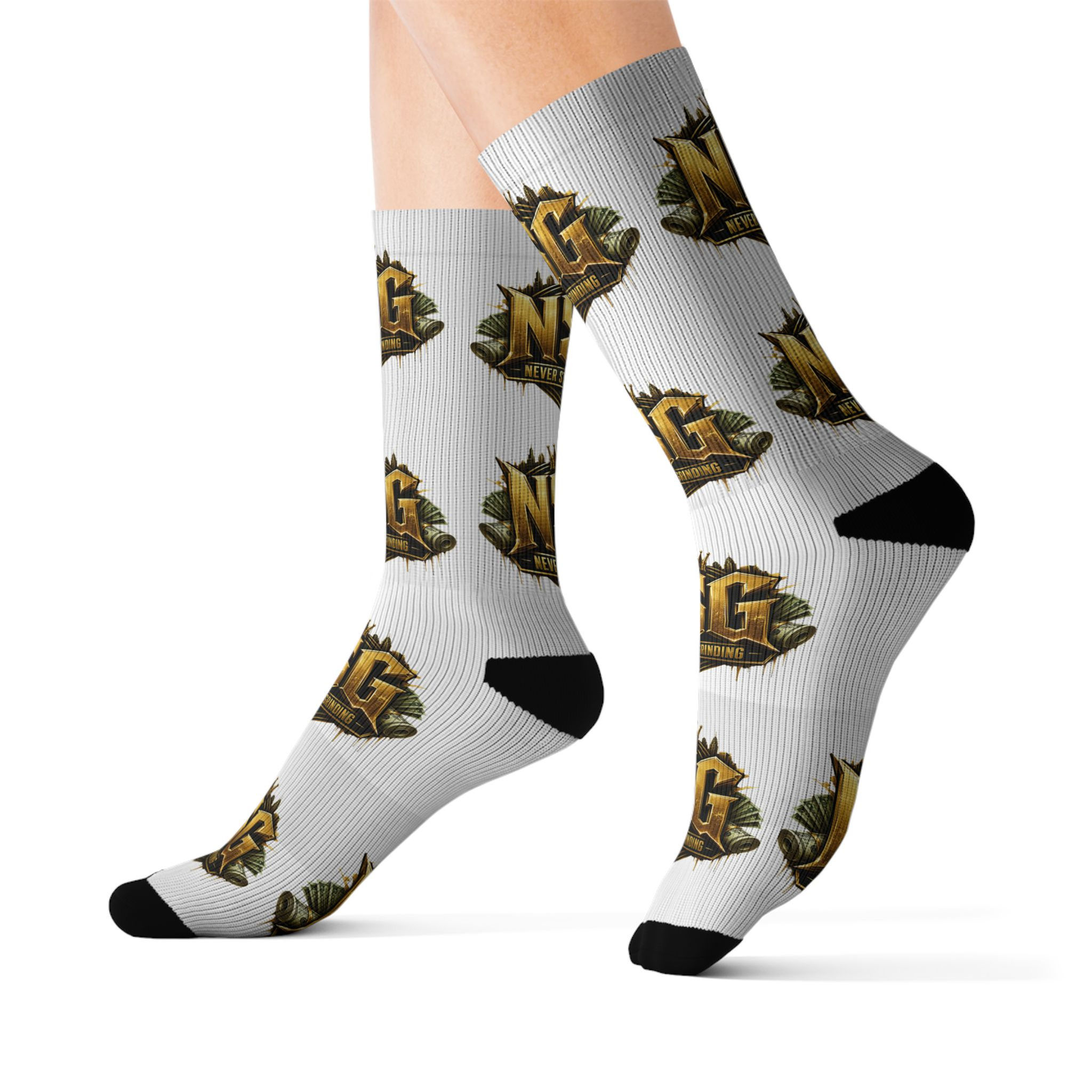 NSG Logo Socks — Custom All-Over Print Crew Socks