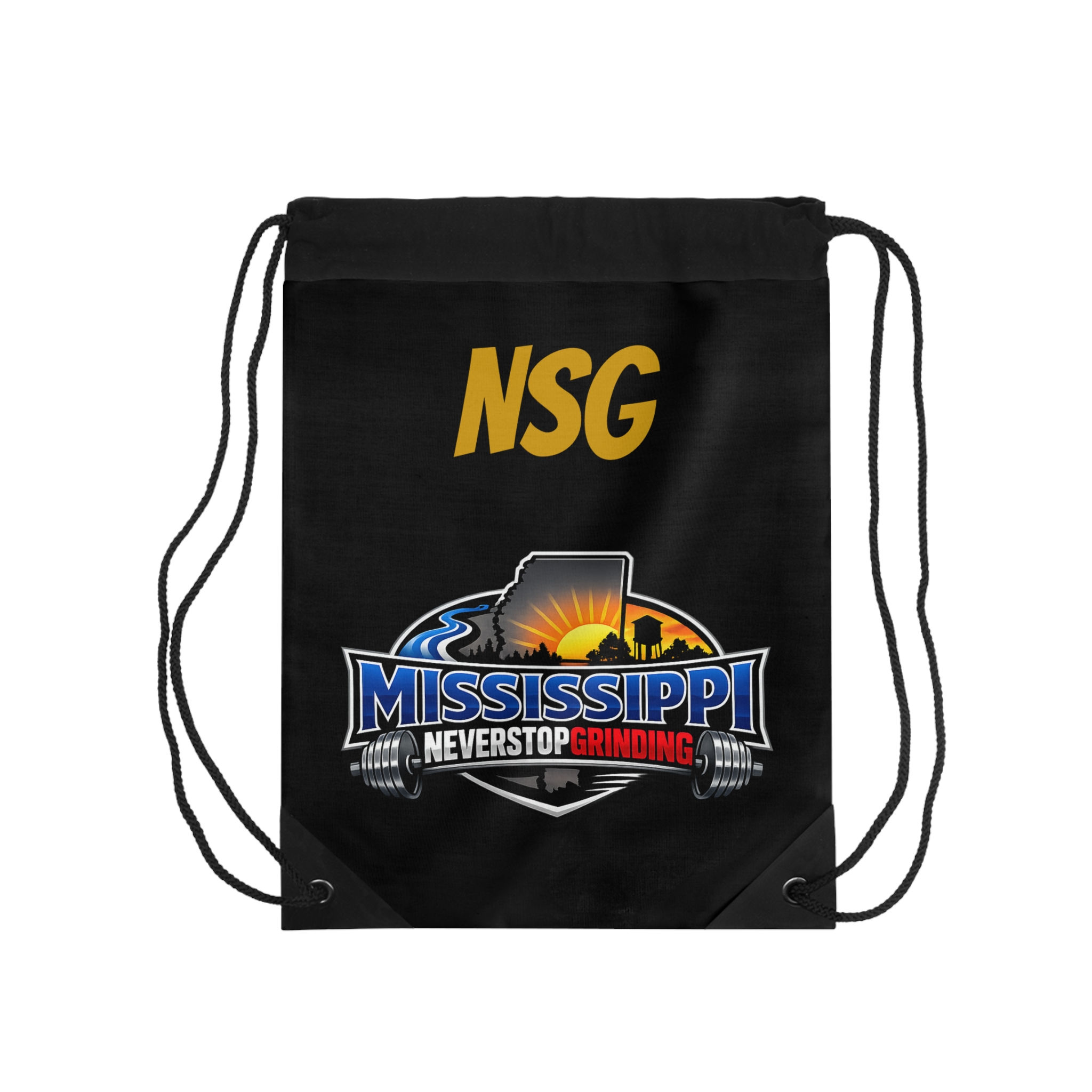 Mississippi NSG 'Never Stop Grinding' Drawstring Bag