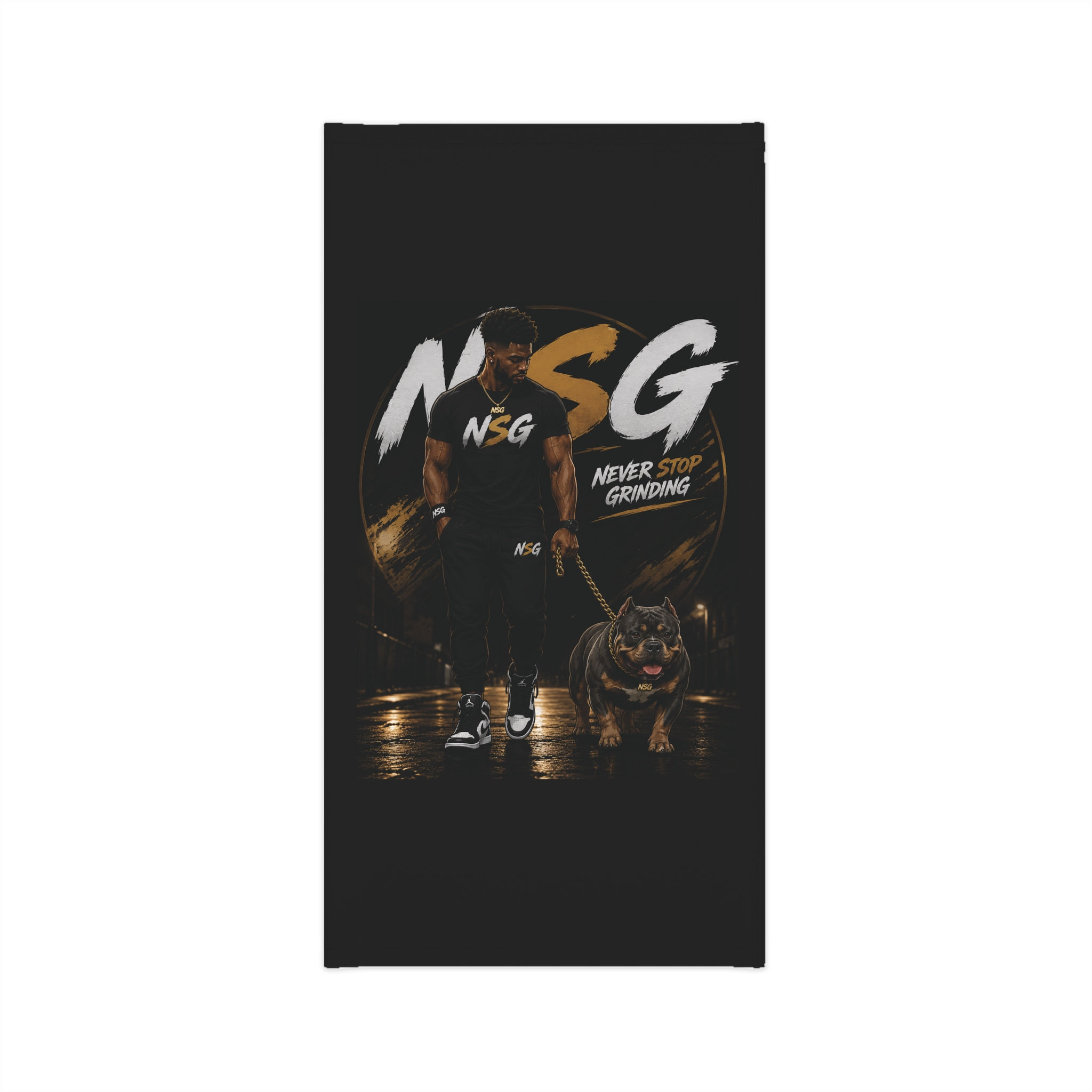NSG 'Never Stop Grinding' Neck Gaiter — Athletic Motivational Face Cover