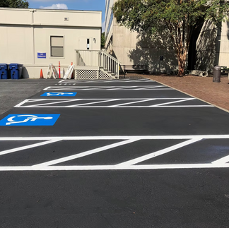 Asphalt Sealcoat and Parking Lot Striping - Emory University Hospital