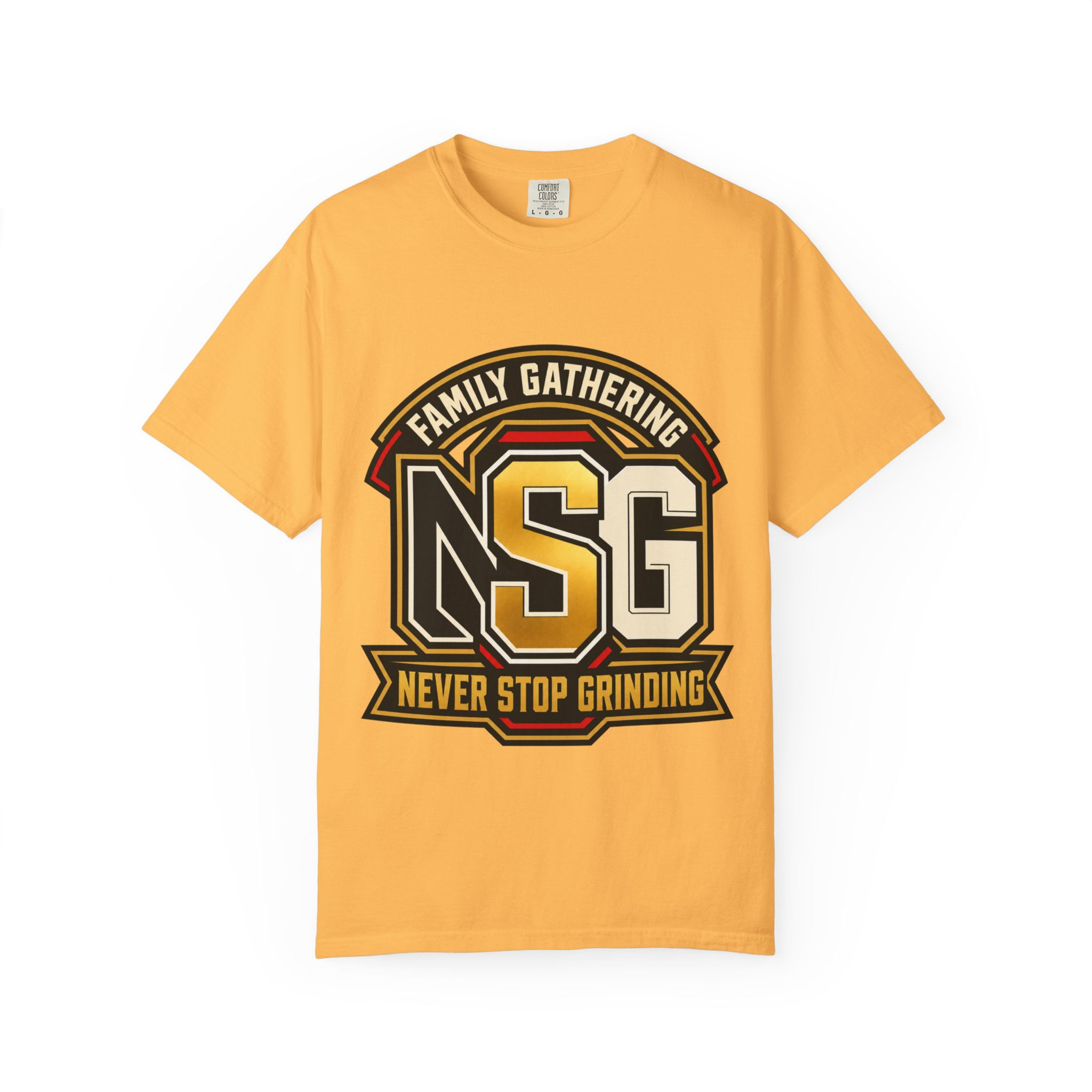 T-Shirt — 'NSG Never Stop Grinding' Family Gathering Logo Tee