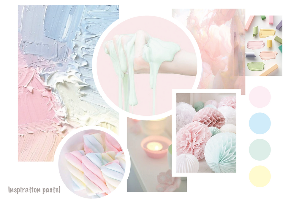 Les couleurs pastels