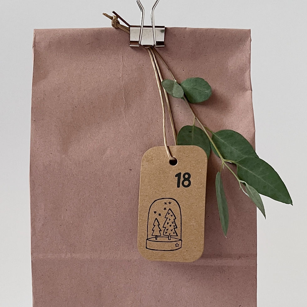 Miniaturbild: Adventskalenderanhänger weihnächtlich