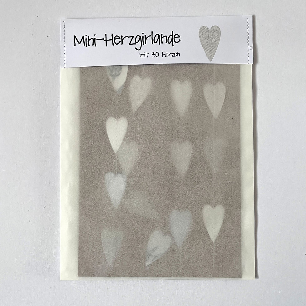 Miniaturbild: Mini Herzgirlande weiss