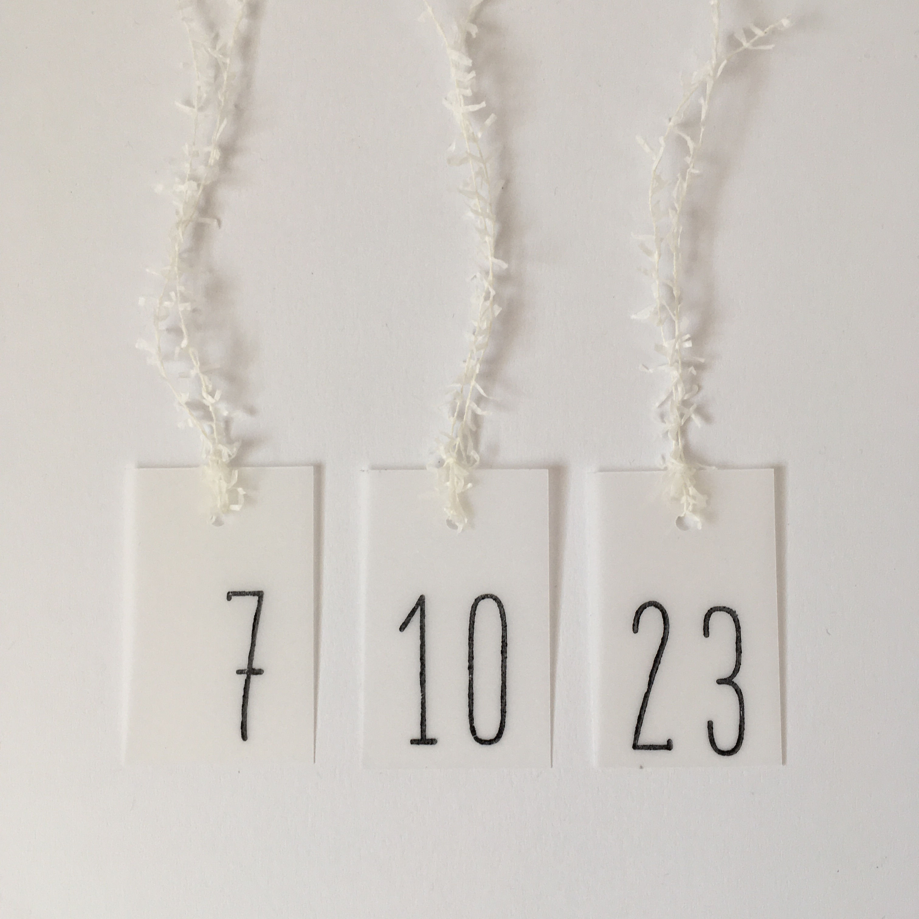 Adventskalenderanhänger transparent