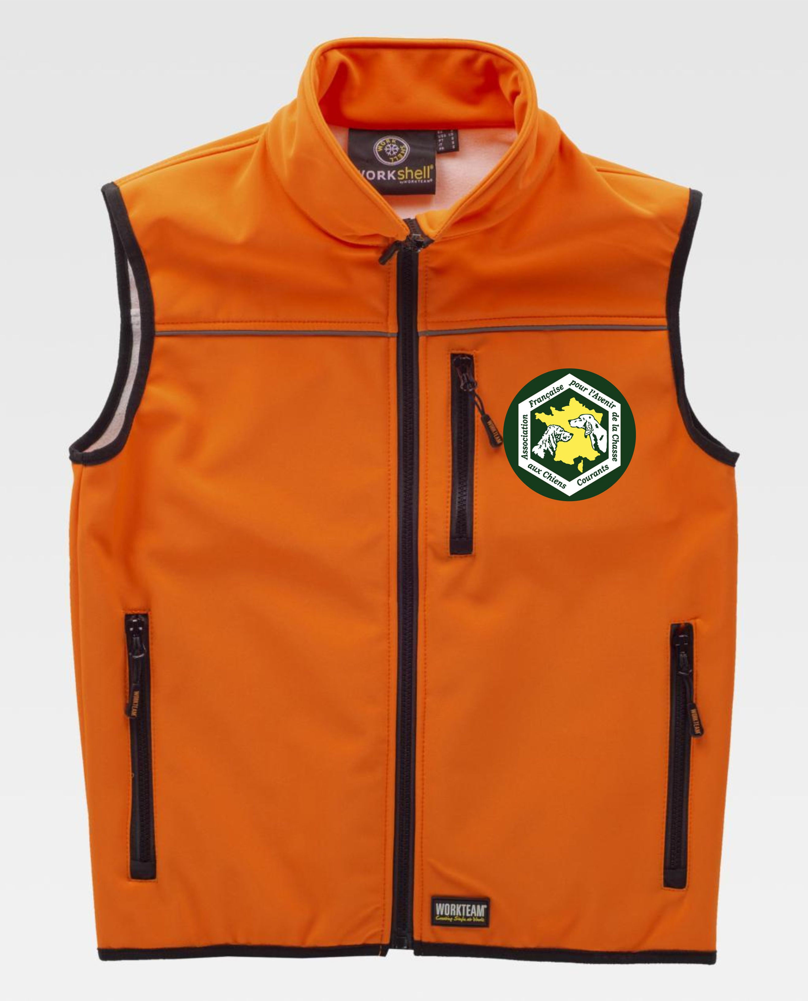 GILET WK S9320 SOFTSHELL fluo AFACCC