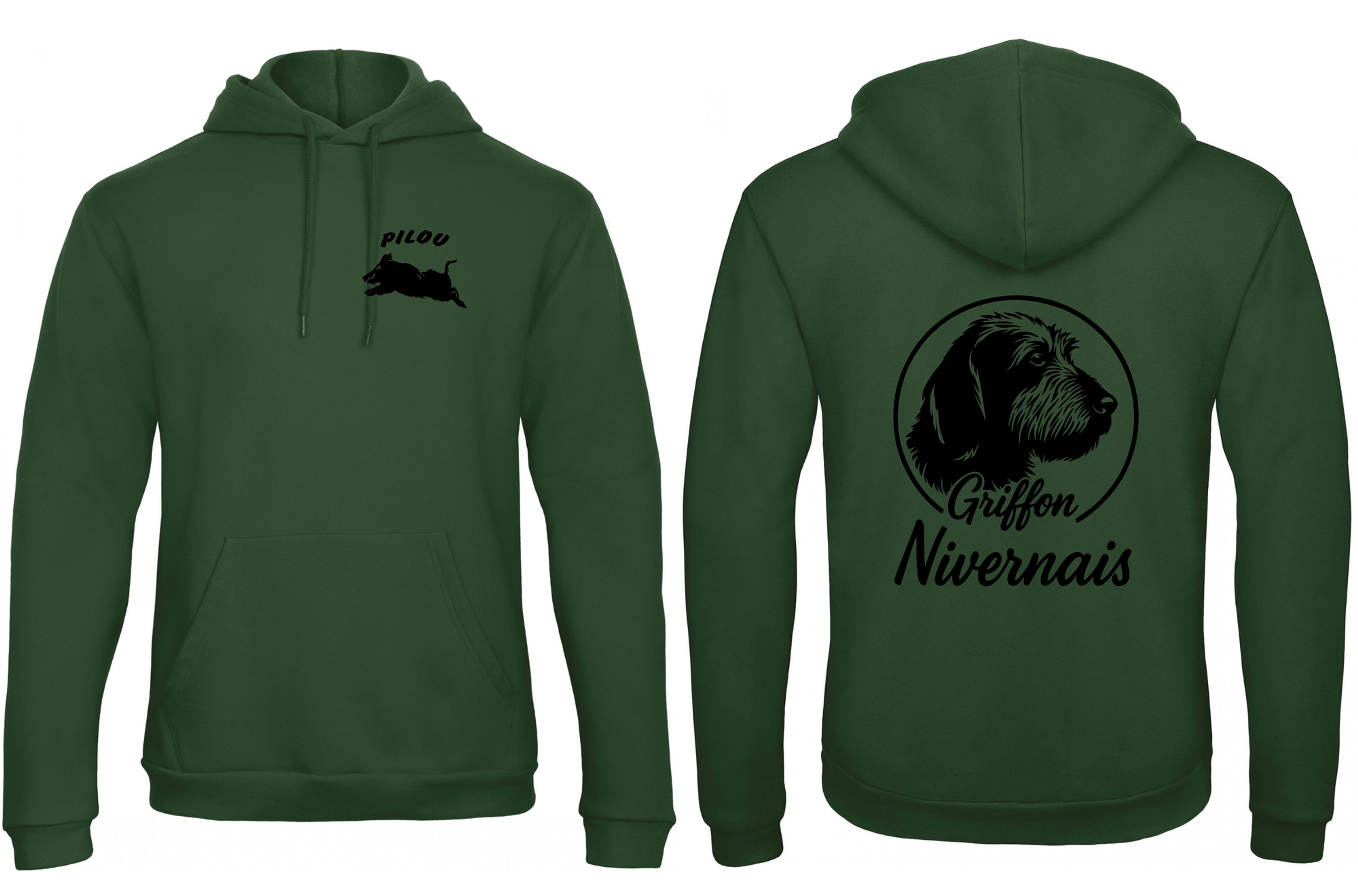 Sweat-shirt capuche griffon nivernais