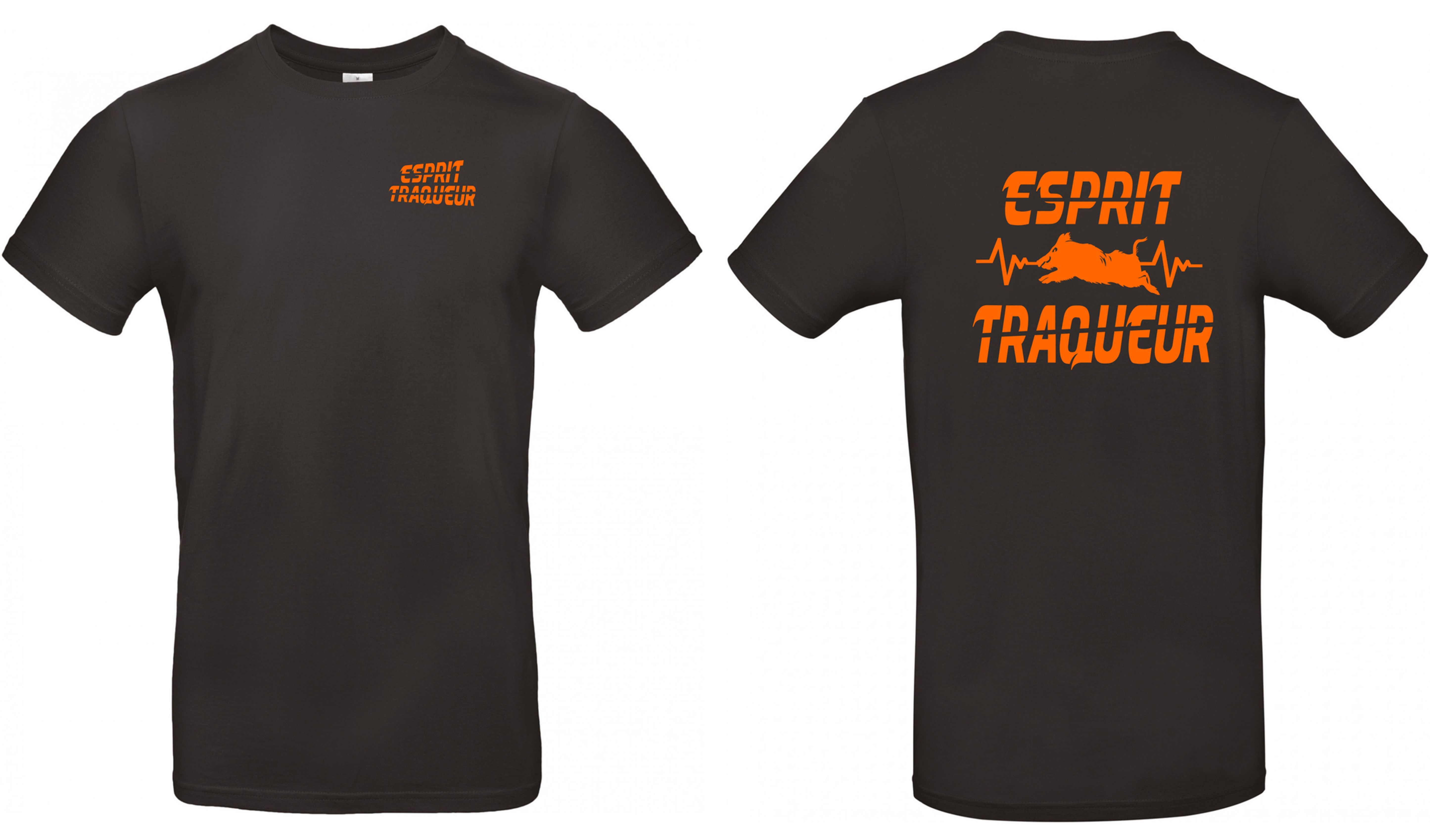 T-shirt coton noir ESPRIT TRAQUEUR