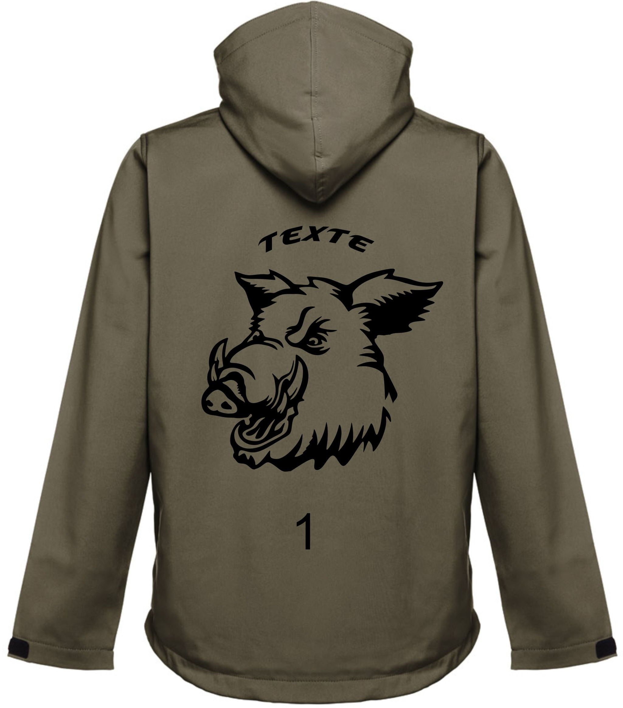 Veste Softshell kaki ZAG SANGLIER