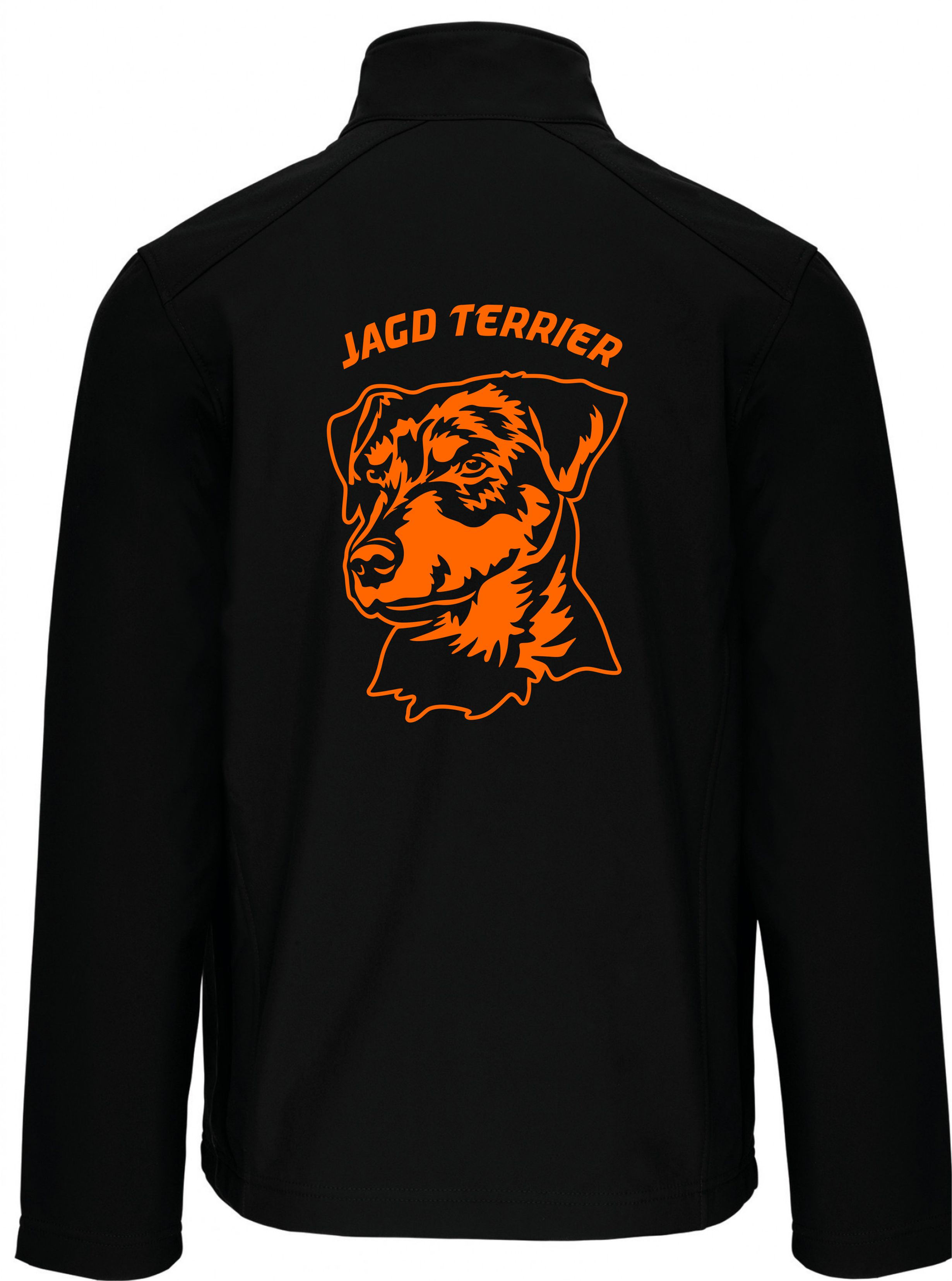 VESTE SOFTSHELL HORIZON NOIR. Motif CHIEN 1