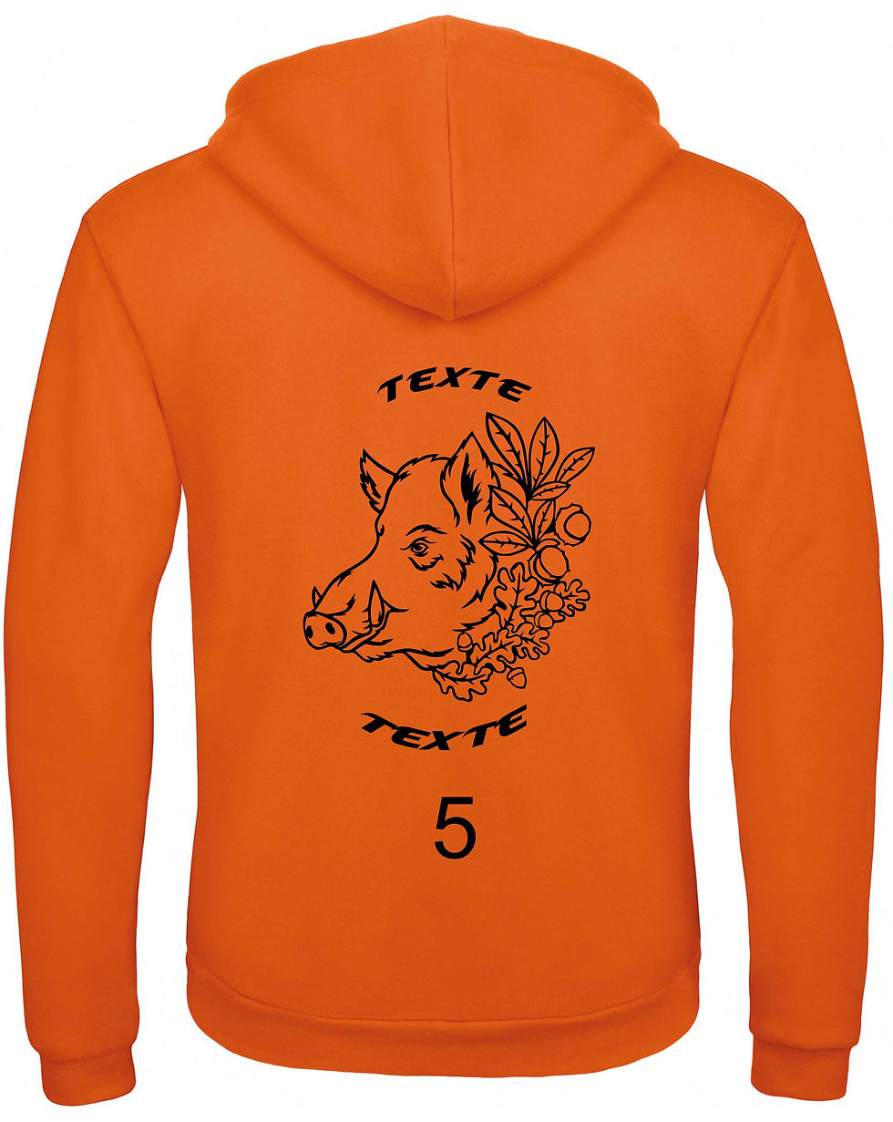 Miniature : Sweat shirt capuche motif sanglier 2