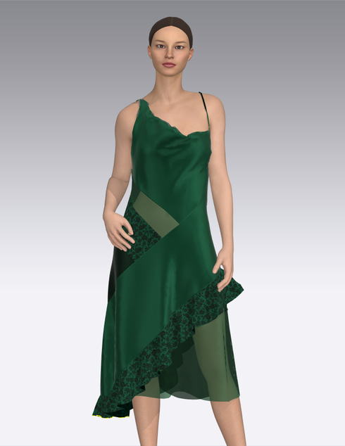 samba, green, biascut, elegant, vacance, dentelle