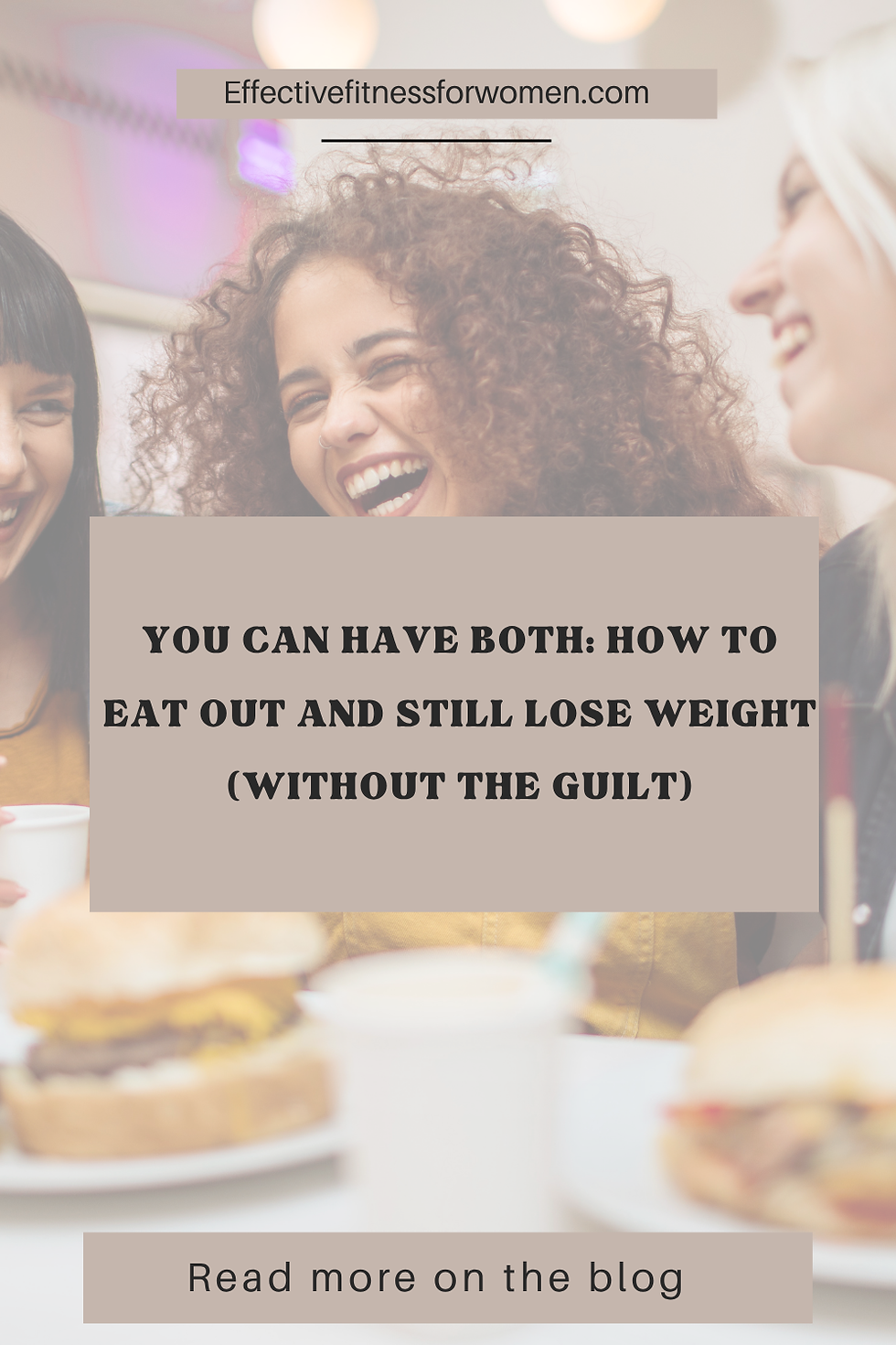 woman eating out with friends