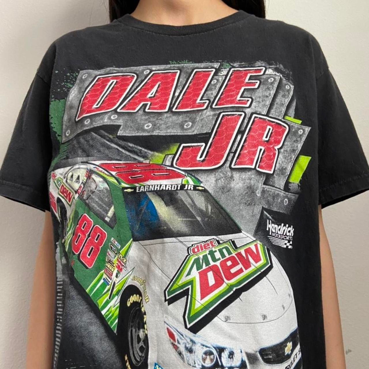 Vintage Dale Earnhardt Nascar Graphics Black Tee Shirt