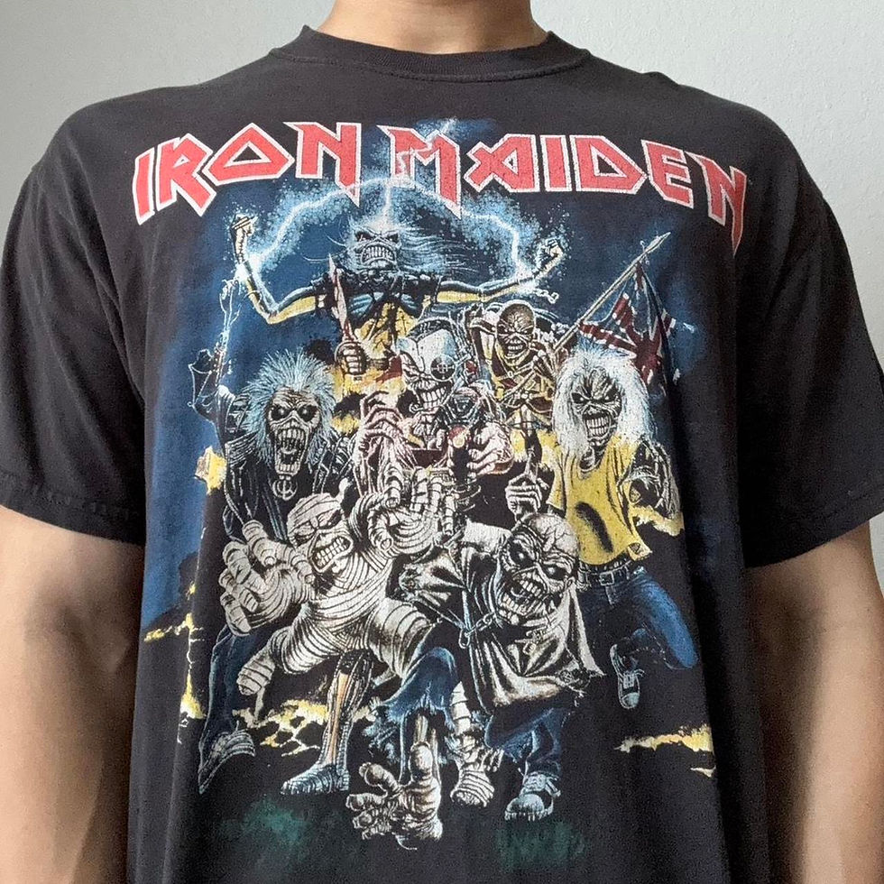 Thumbnail: Vintage 1996 Iron Maiden "Best of the Beast" Band Graphics Black Tee Shirt