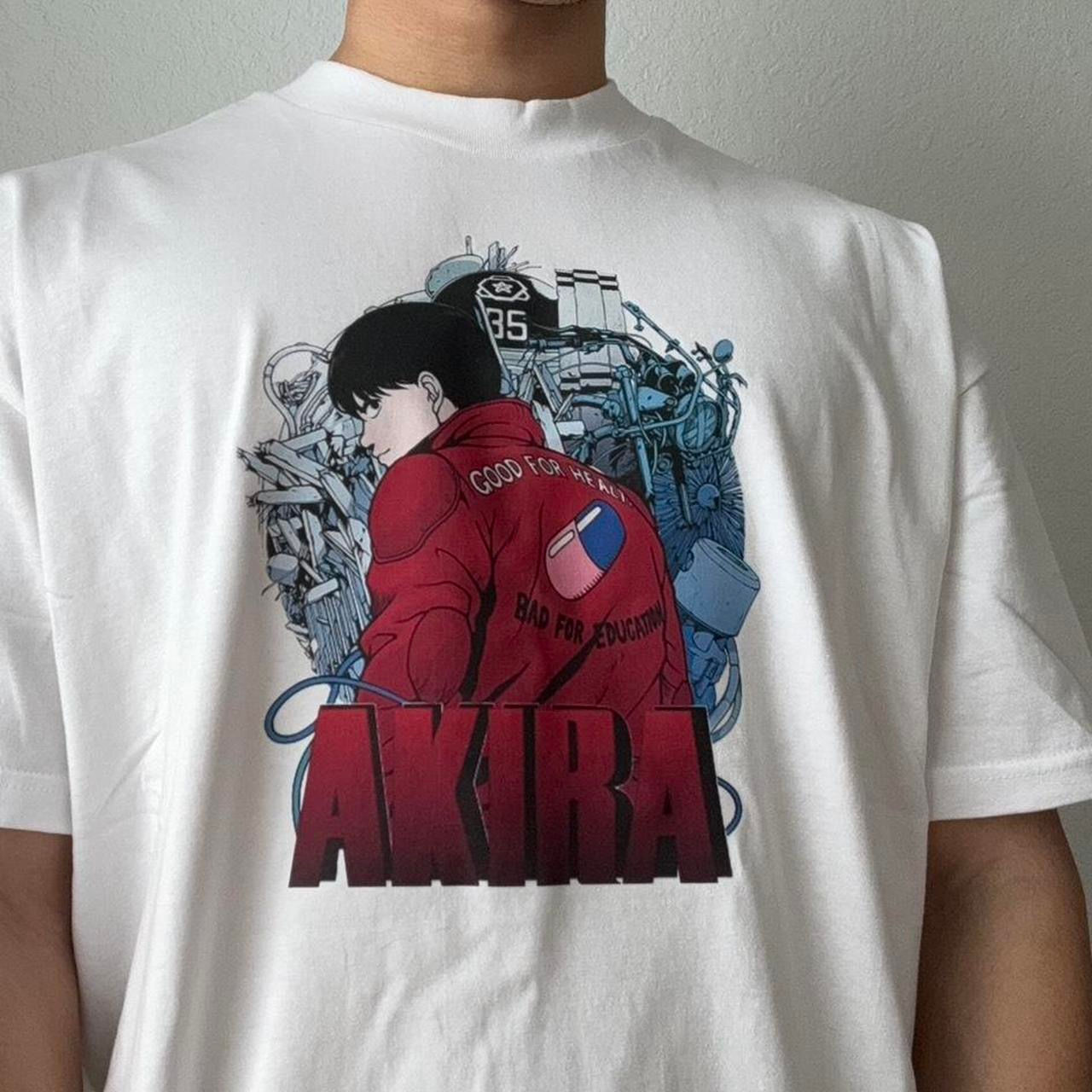 Akira Anime Graphics White Tee Shirt