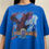 Thumbnail: Vintage God In America 2000s Graphics Blue Tee Shirt