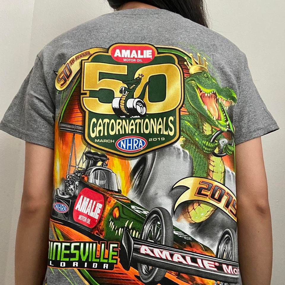 Gainesville Gatornational Racing Graphics Grey Tee Shirt