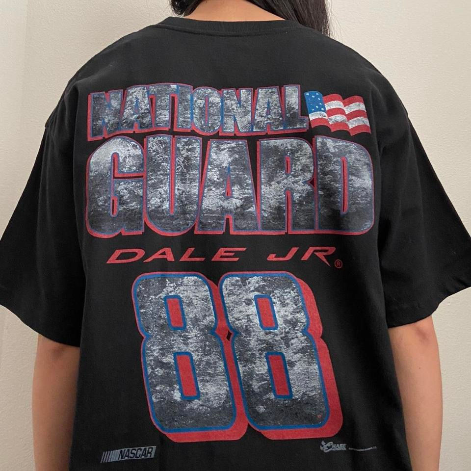 Vintage Dale Earnhardt Nascar Graphics Black Tee Shirt