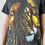 Thumbnail: Vintage 2000s Bob Marley AOP Band Graphics Black Tee Shirt