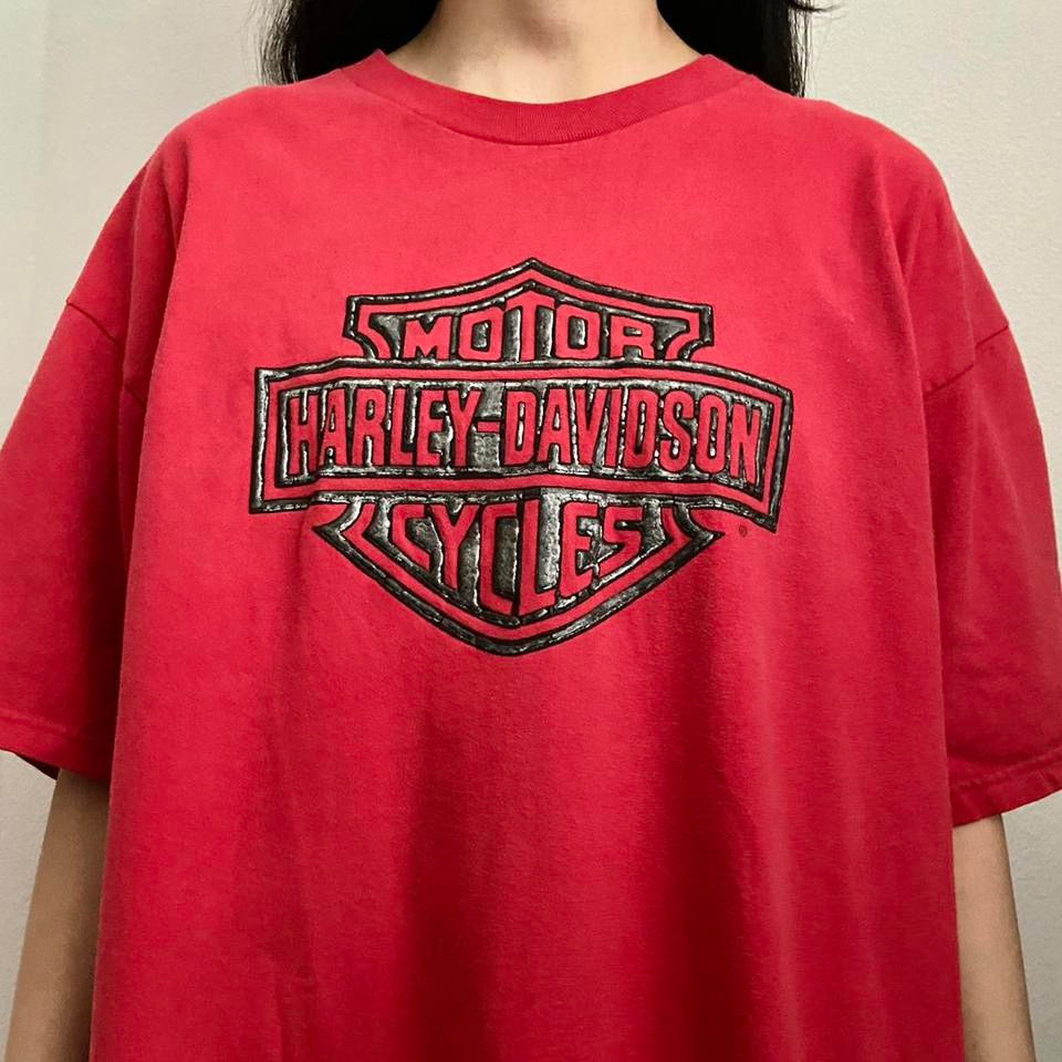Thumbnail: Vintage Harley Davidson Arkansas Graphics Red Tee Shirt