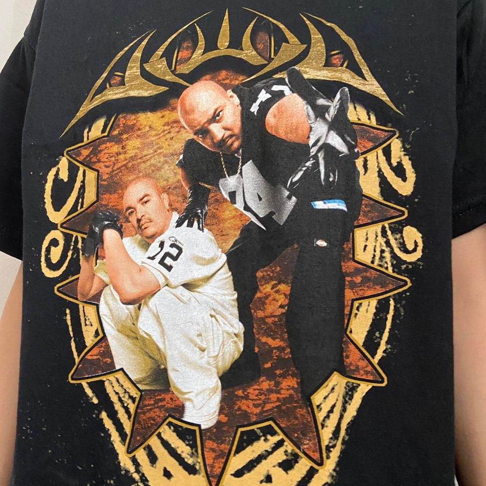 Thumbnail: Vintage Akwid Rap Tee Graphics Black Shirt