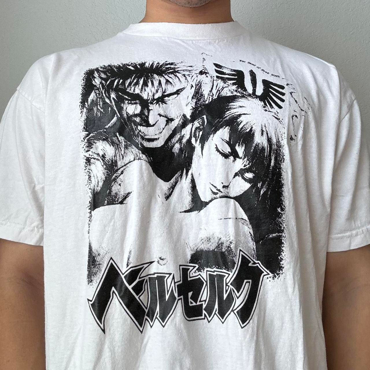 Beserk "Band of Hawk" Anime Graphics White Tee Shirt