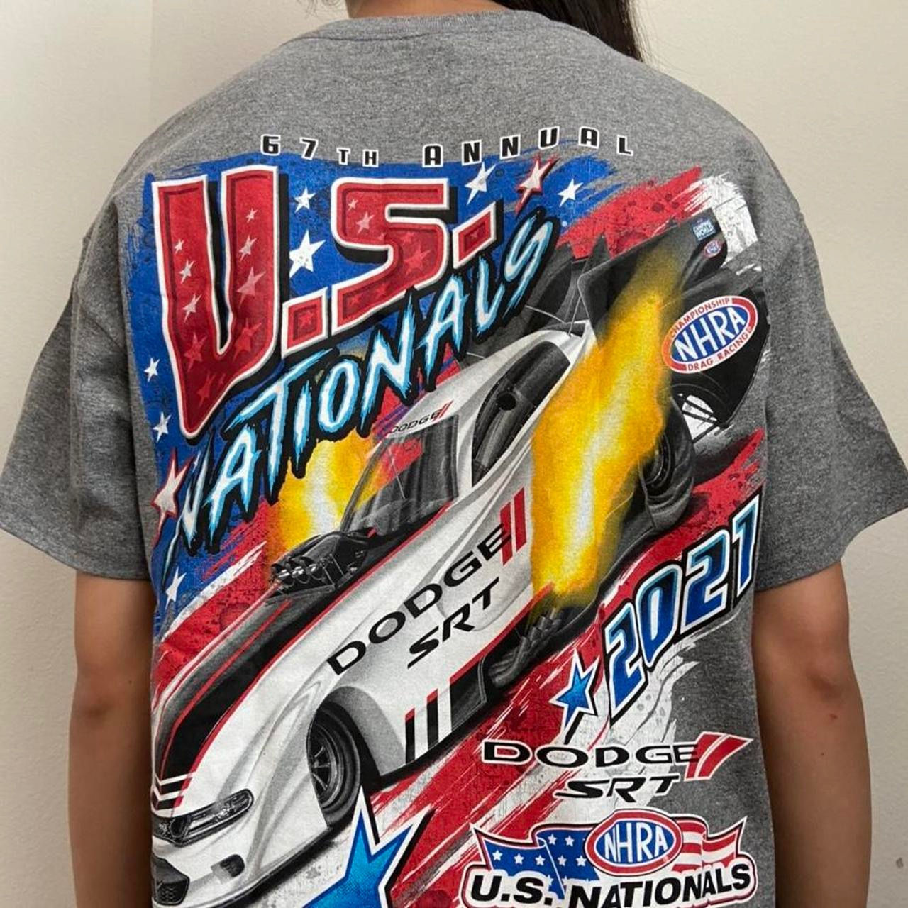 NHRA Nationals Nascar Graphics Grey Tee Shirt
