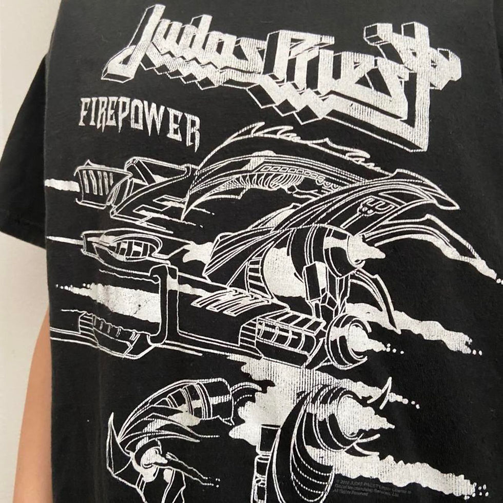 Thumbnail: Vintage Judas Priest Band Graphics Black Tee Shirt