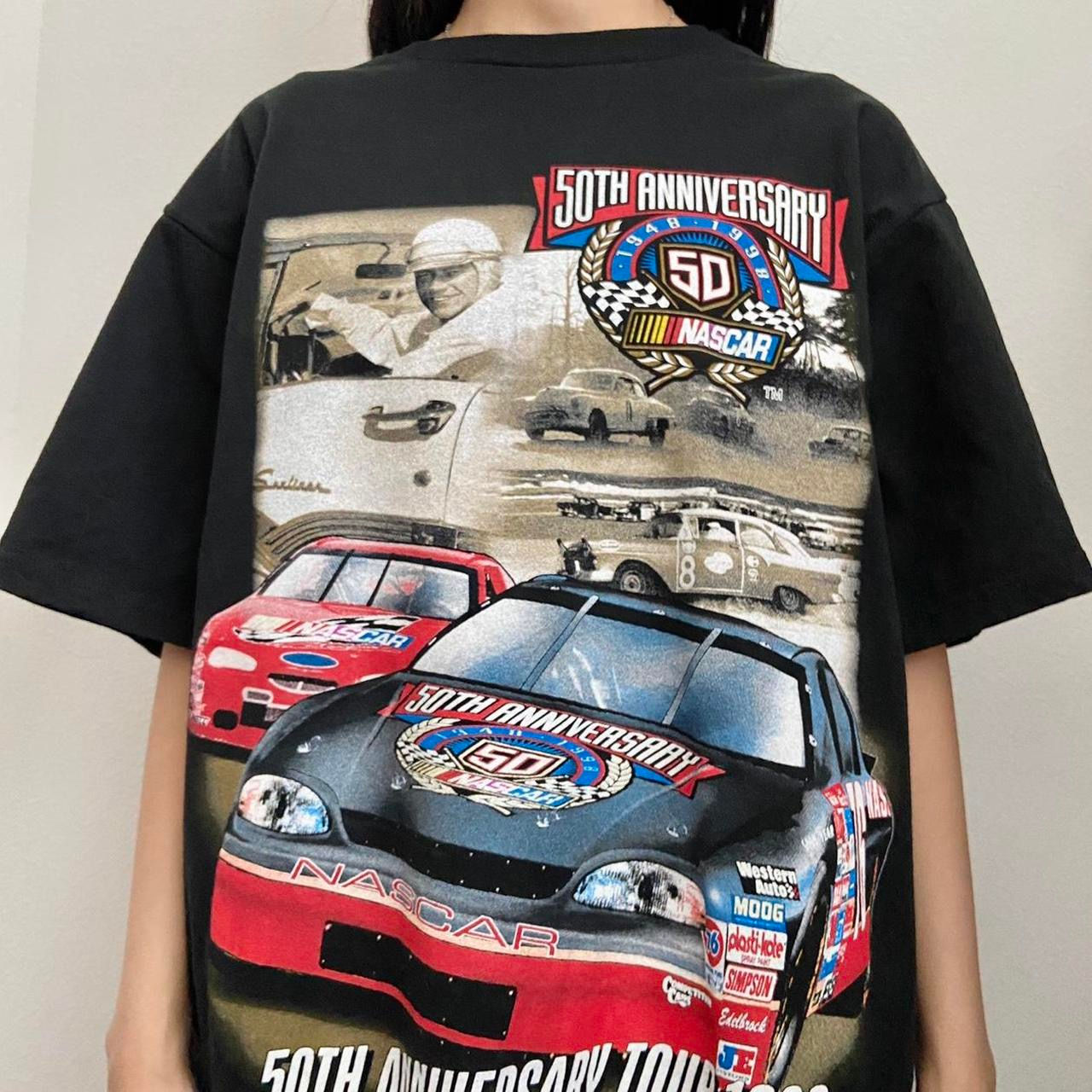 Vintage Winston Cup Nascar 1998 Graphics Black Tee Shirt