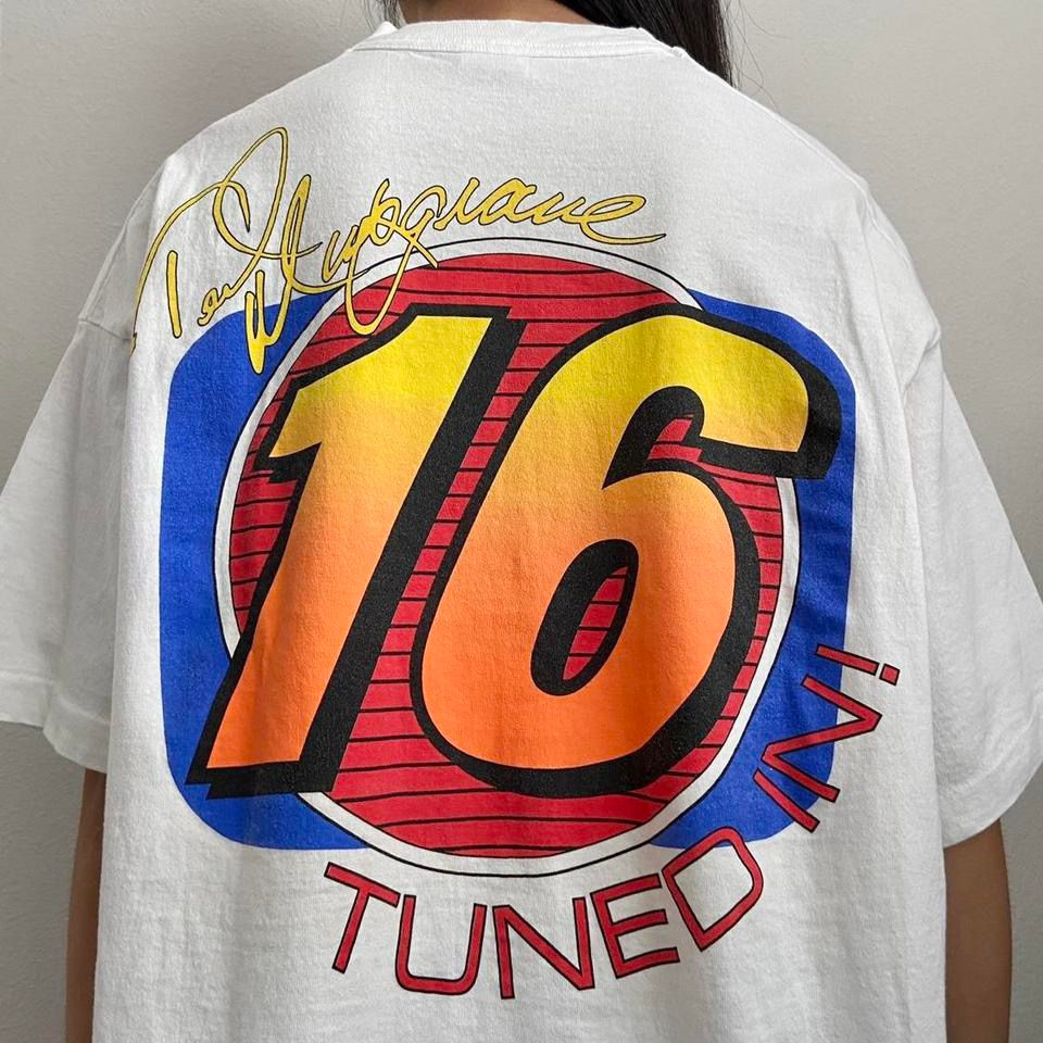Thumbnail: Vintage Ted Musgrave 1996 Nascar Graphics White Tee Shirt