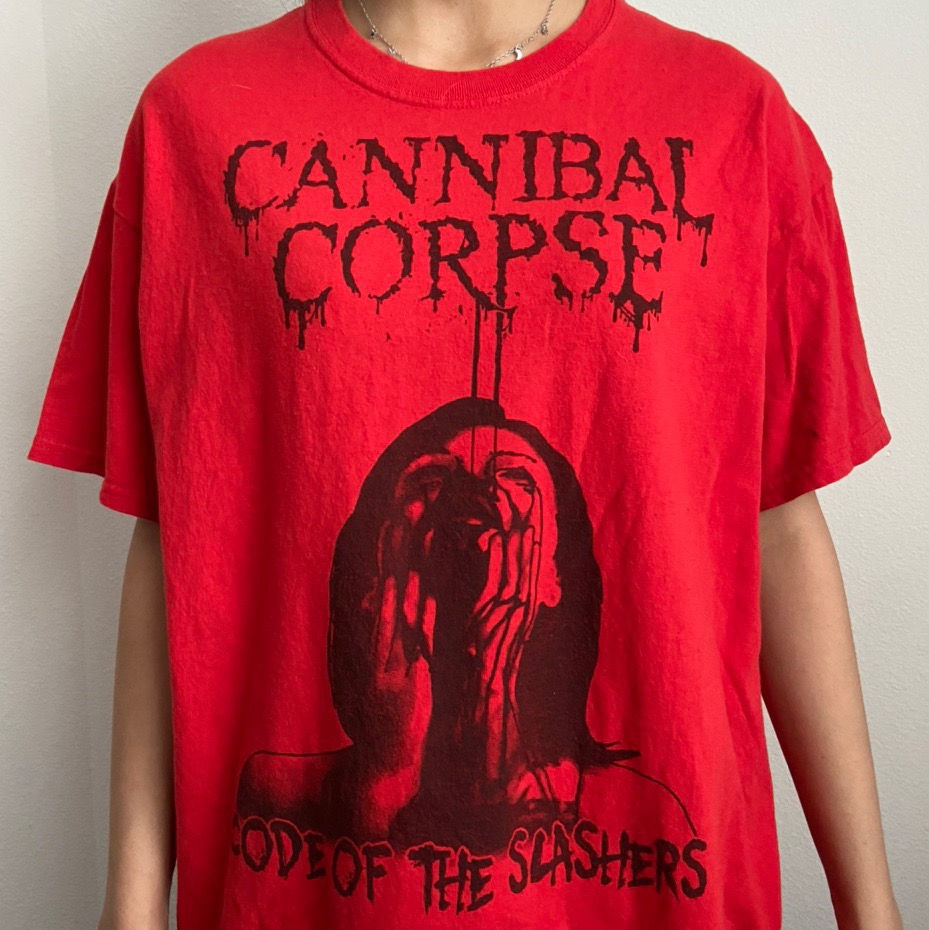 Vintage Cannibal Corpse 'Red Before Black' Graphics Tee Shirt