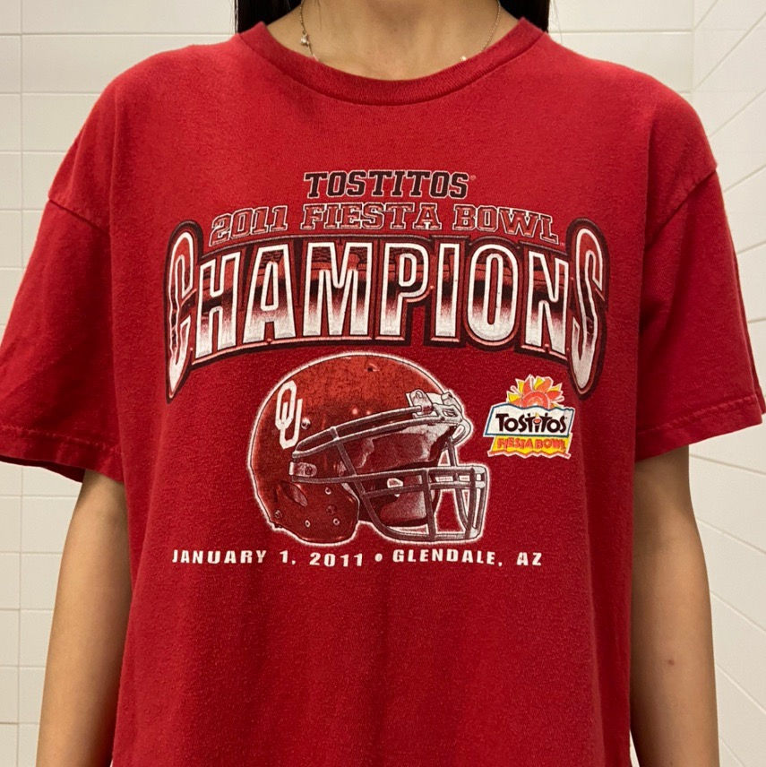 Vintage Fiesta Bowl Graphics Red Tee Shirt