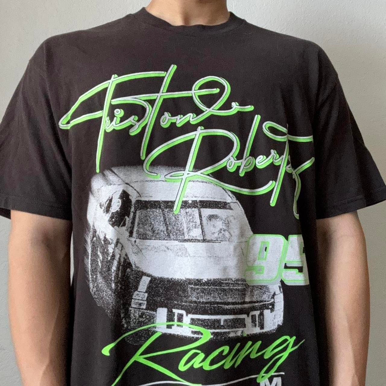 Vintage Tristan Roberts Racing Team Graphics Black Tee Shirt