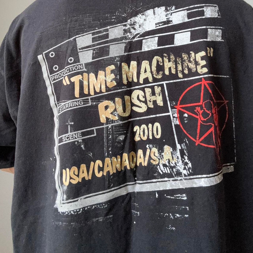 Thumbnail: Rush "Moving Pictures" AOP Band Graphics Black Tee Shirt