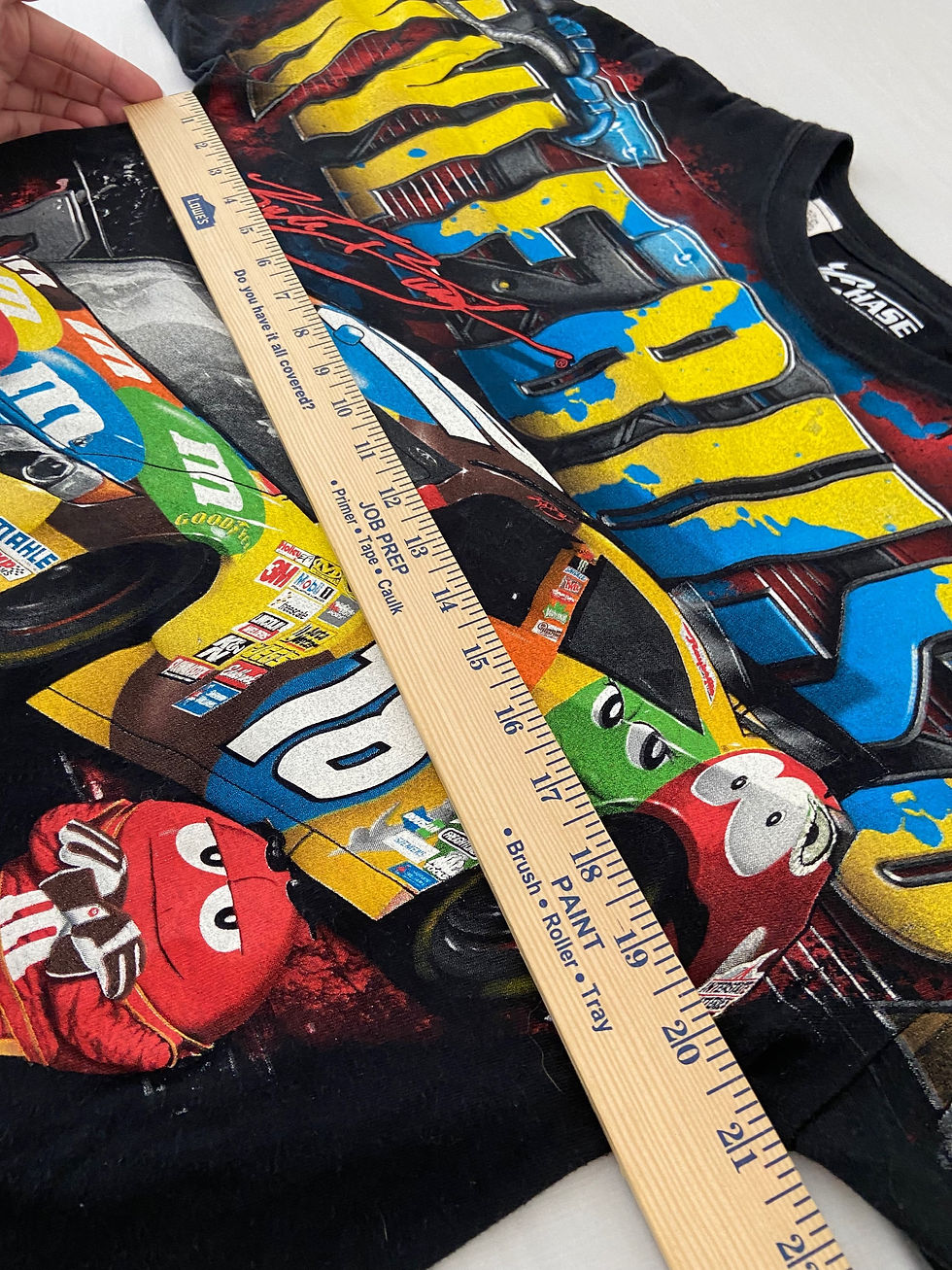 Thumbnail: Vintage Kyle Busche Nascar Graphics Black Tee Shirt