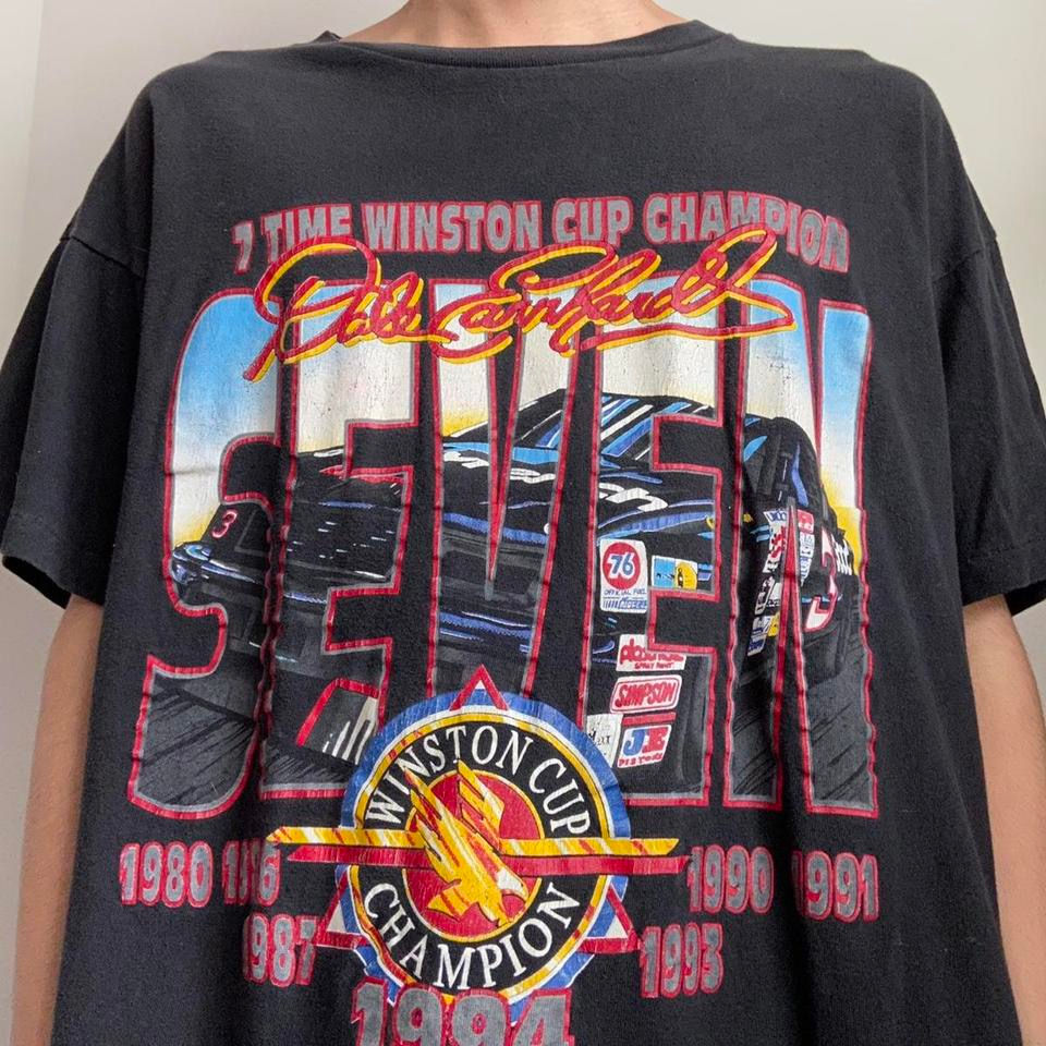 Vintage Dale Earnhardt 1994 Nascar Graphics Black Tee Shirt