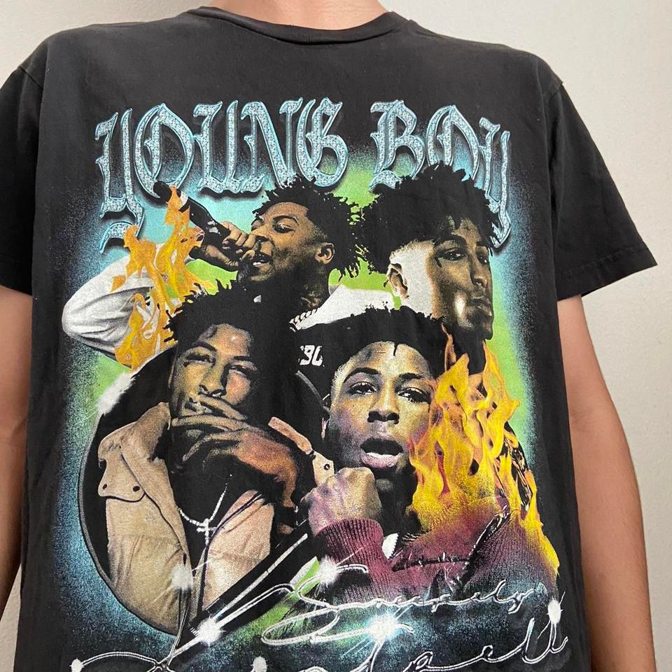 Thumbnail: NBA YoungBoy Rap Tee Graphics Black Tee Shirt