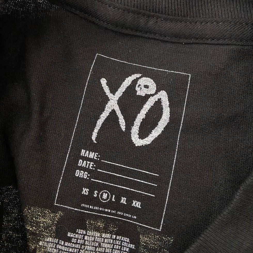 Thumbnail: XO Nav Rap Tee Graphics Black Shirt