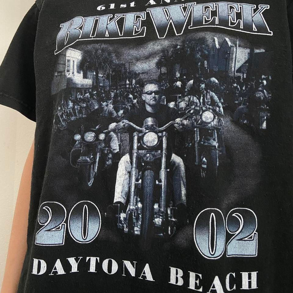 Thumbnail: Vintage Daytona Bike Week 2002 Graphics Black Tee Shirt