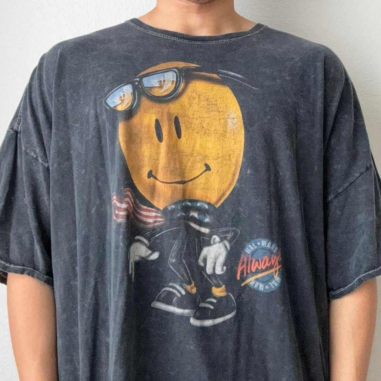 Vintage Walmart 'Always Wear A Smile' 2000s Graphics Tee Shirt
