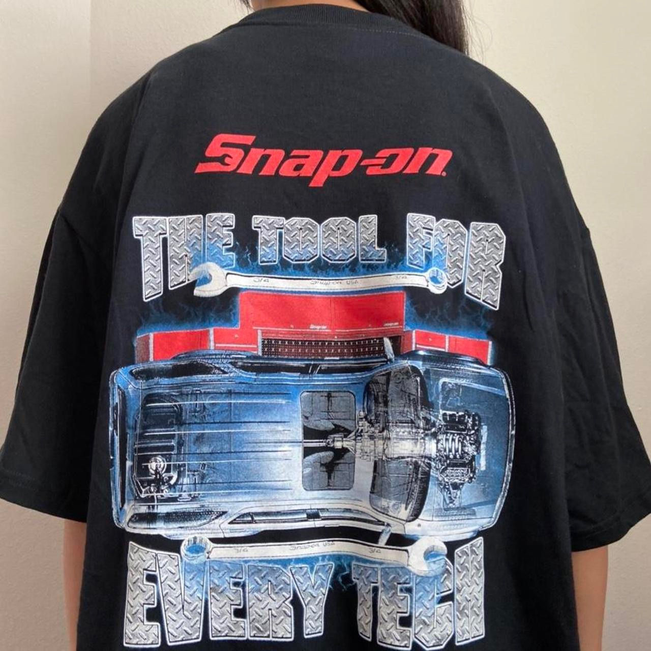 Vintage Snap-On Racing Graphics Black Tee Shirt