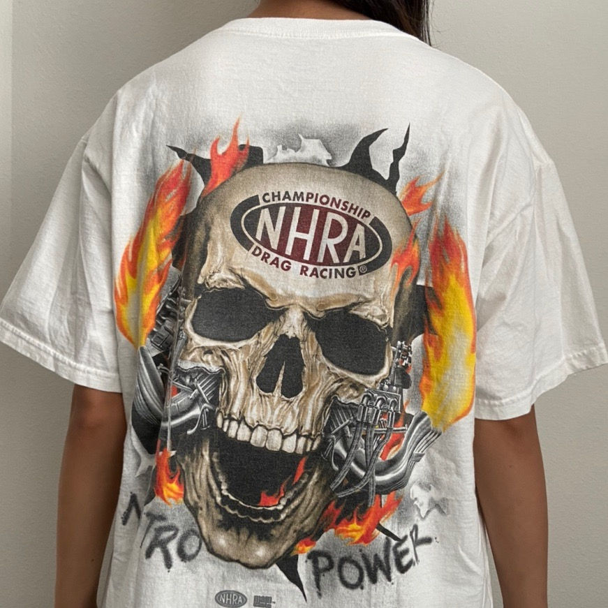 Vintage NHRA Nitro Nascar Graphics Tee Shirt