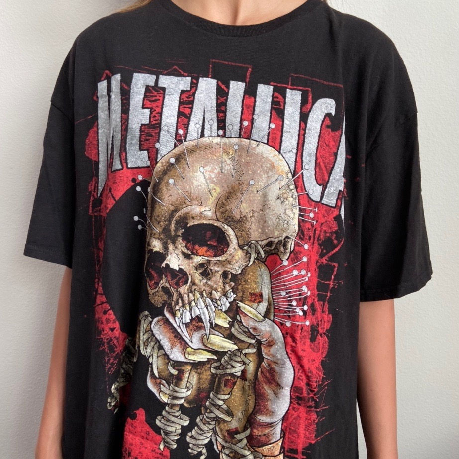 Vintage Metallica Fixer Band Graphics Tee Shirt