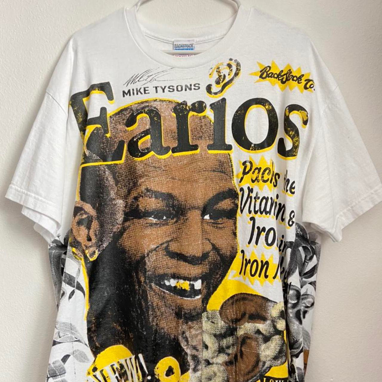 Mike Tyson Earios Rap Tee Graphics White Shirt