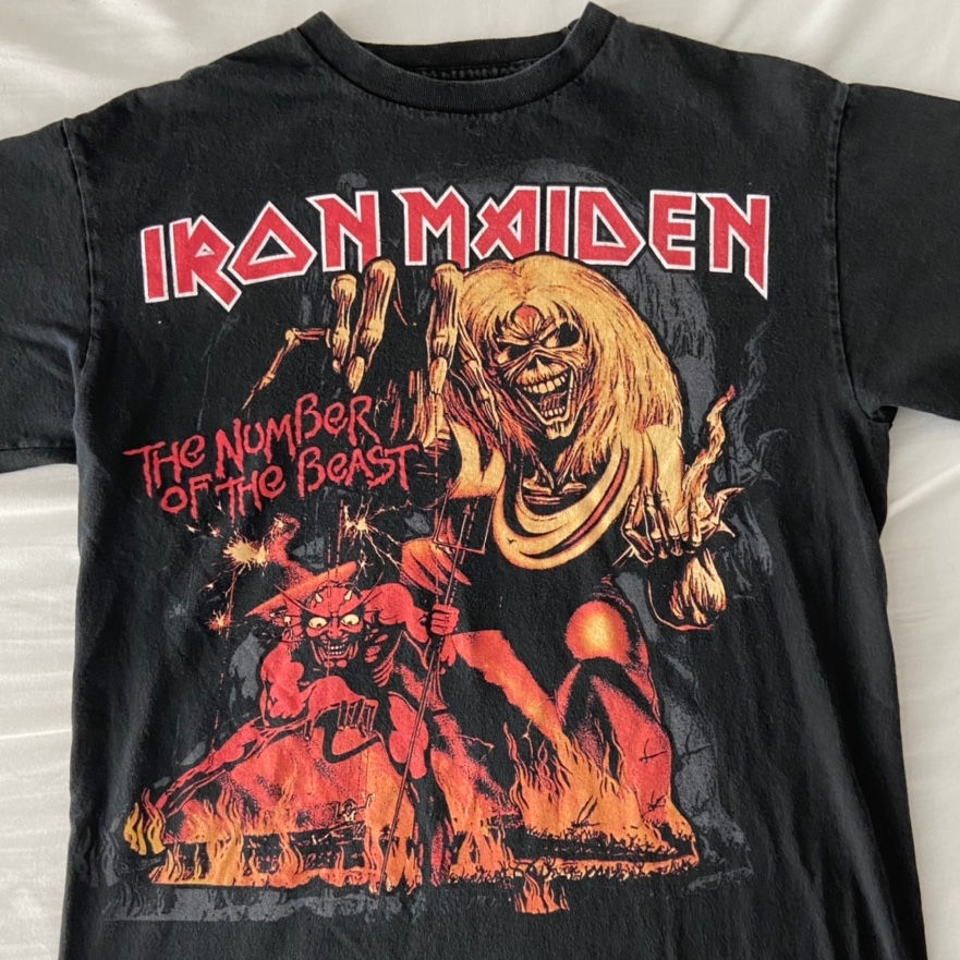 Vintage Iron Maiden Band Graphics Tee Shirt
