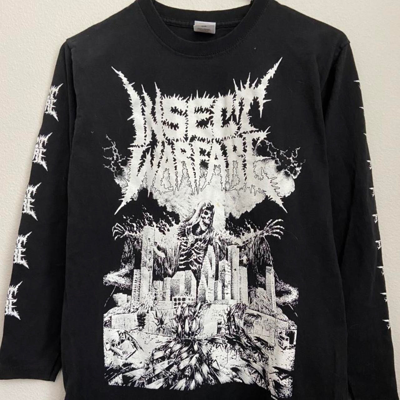 Vintage Insect Warfare Graphics Black Long Sleeve